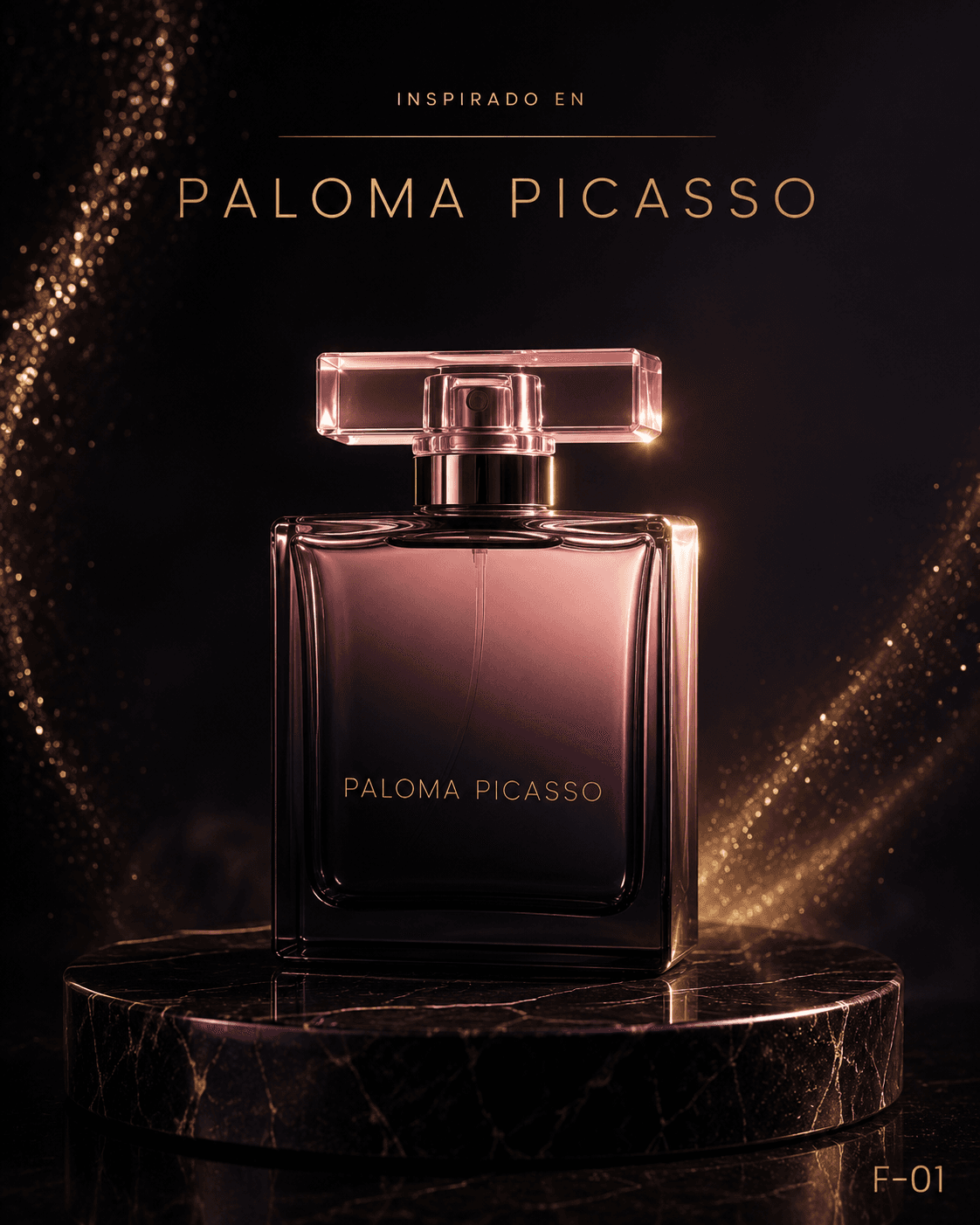 F-01 · Paloma Picasso — inspirado en Paloma Picasso